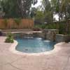 Colored stamped concrete